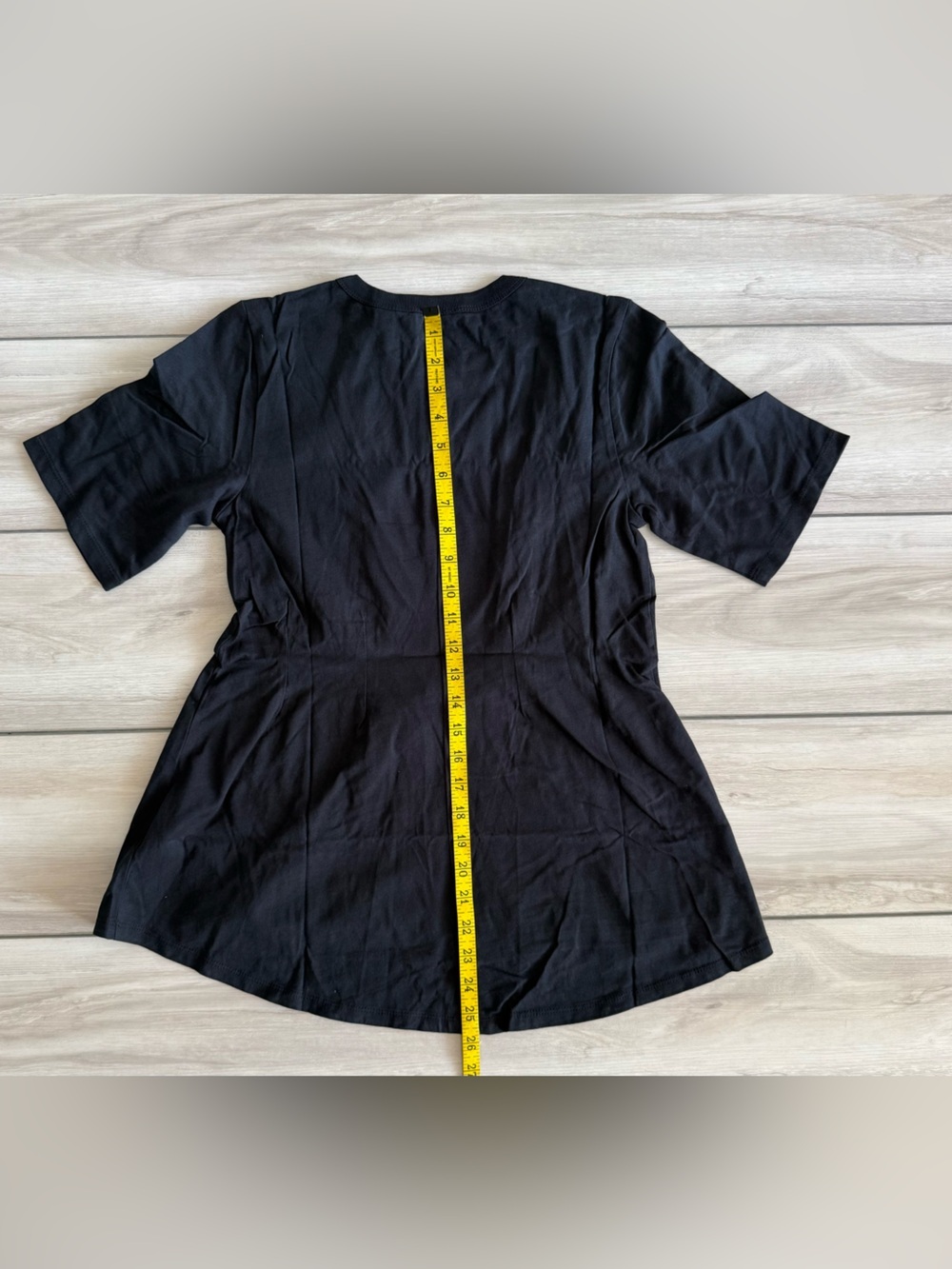 Peace Love World Cinched Waist Hi/Low Short Sleeve Top Black XXS NWT IN PKG - Picture 3 of 6